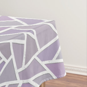 Toalha De Mesa Teste padrão de mosaico da lavanda