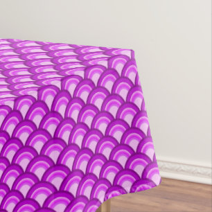 Toalha De Mesa Teste padrão de onda do art deco - máscaras da