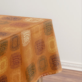 Toalha De Mesa Teste padrão desenhado mão de Earthtone do Doodle