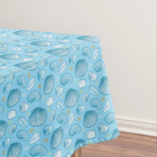 Toalha De Mesa Teste padrão do azul de oceano
