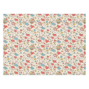 Toalha De Mesa Teste padrão do dia dos namorados com Cupido