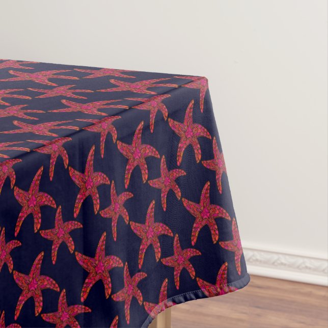 Toalha De Mesa Teste padrão do estilo da estrela do mar (Posição Original)
