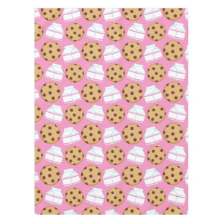 Toalha De Mesa Teste padrão do leite e dos biscoitos