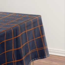 Toalha De Mesa Teste padrão do marinho e da linha da oxidação