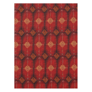 Toalha De Mesa Teste padrão do tapete persa no vermelho