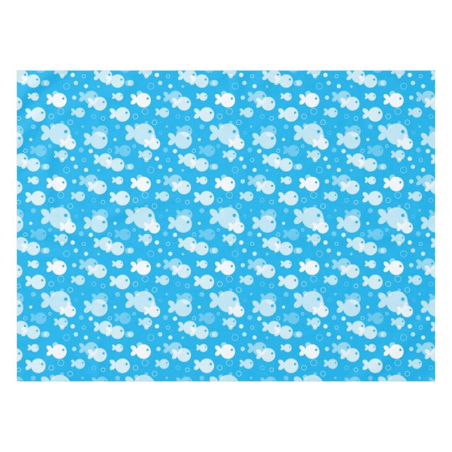 Toalha De Mesa teste padrão dos peixes (Frente (Horizontal))