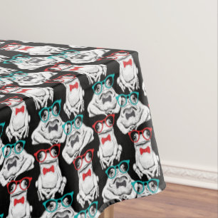 Toalha De Mesa Teste padrão dos vidros do sapo