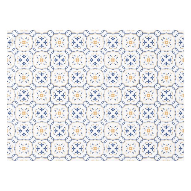 Toalha De Mesa Teste padrão floral (Frente (Horizontal))