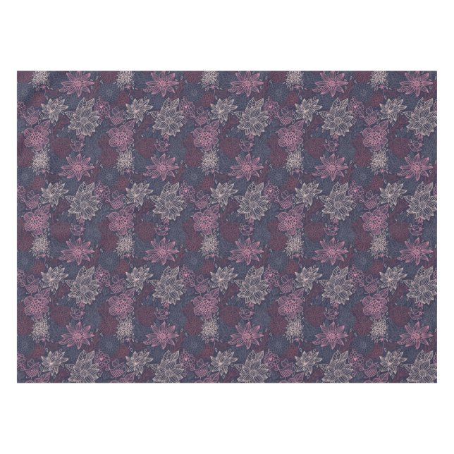 Toalha De Mesa Teste padrão floral 4 2 (Frente (Horizontal))
