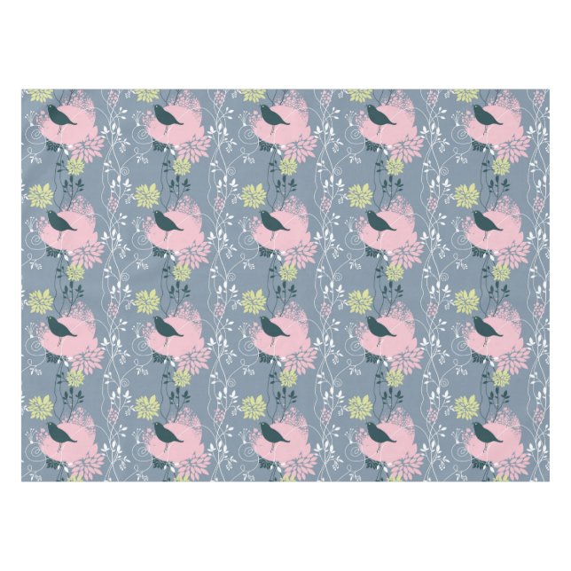 Toalha De Mesa Teste padrão floral 9 (Frente (Horizontal))