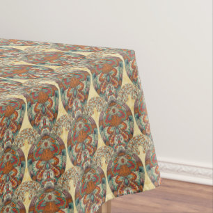 Toalha De Mesa Teste padrão floral da tartaruga