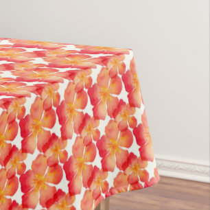 Toalha De Mesa Teste padrão floral do Oleander alaranjado