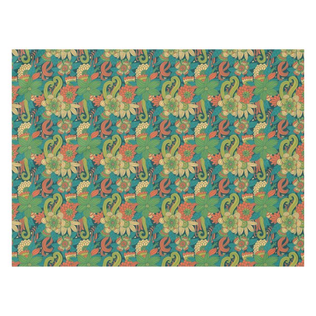 Toalha De Mesa Teste padrão floral do verão (Frente (Horizontal))