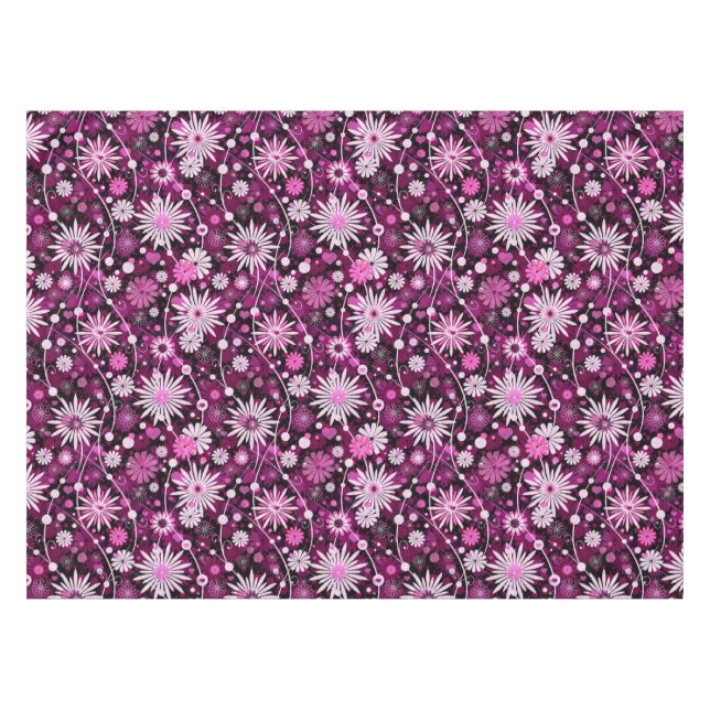 Toalha De Mesa Teste padrão floral dos namorados (Frente (Horizontal))