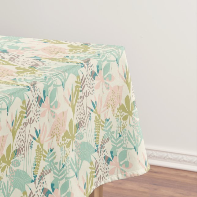 Toalha De Mesa Teste padrão floral moderno (Posição Original)