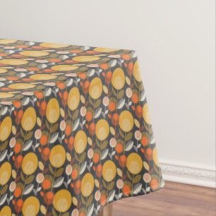 Toalha De Mesa Teste padrão floral retro clássico