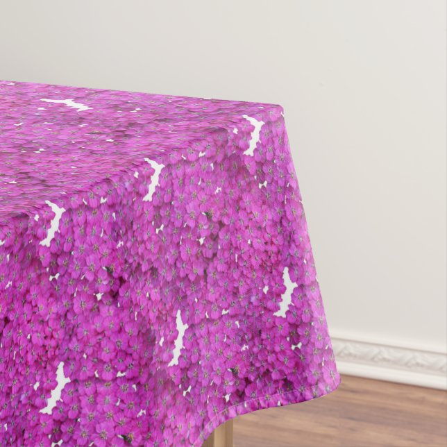 Toalha De Mesa Teste padrão floral roxo (Posição Original)