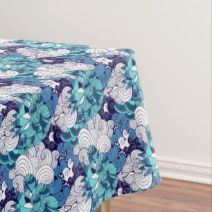 Toalha De Mesa Teste padrão Funky do Seashell