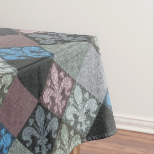 Toalha De Mesa Teste padrão medieval elegante da flor de lis