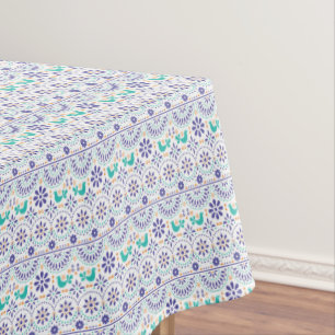 Toalha De Mesa Teste padrão mexicano da arte popular do azulejo