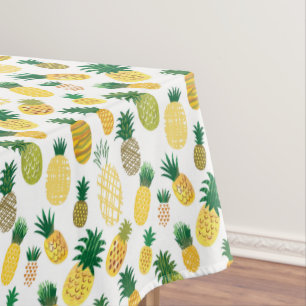 Toalha De Mesa Teste padrão na moda do abacaxi
