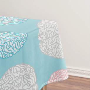 Toalha De Mesa Teste padrão Pastel Brainy (cérebros Pastel