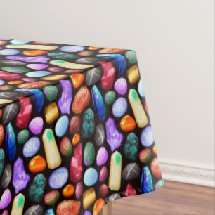 Toalha De Mesa Teste padrão realístico colorido da rocha e do