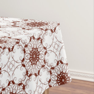 Toalha De Mesa Teste padrão retro floral