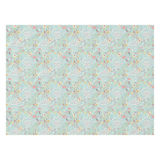 Toalha De Mesa Teste padrão romântico brilhante moderno (Frente (Horizontal))