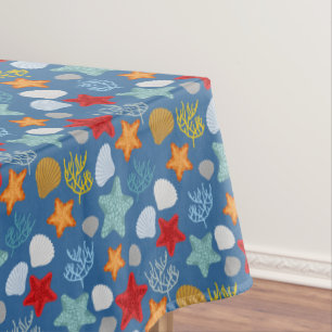 Toalha De Mesa Teste padrão subaquático da vida