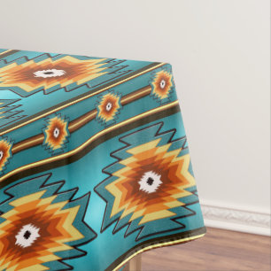 Toalha De Mesa Teste padrão tribal do sudoeste