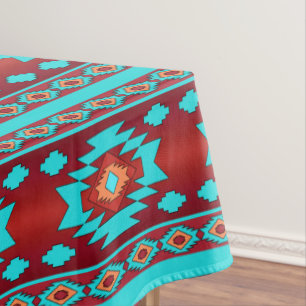 Toalha De Mesa Teste padrão tribal étnico do sudoeste