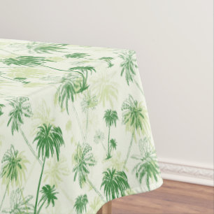 Toalha De Mesa Teste padrão verde da palmeira