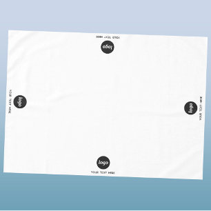 Toalha De Mesa Texto Simples de Logotipo Negócios Promocionais Fe