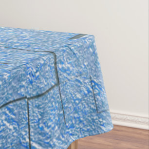Toalha De Mesa Textura azul-silicone com efeito mosaico e alivio