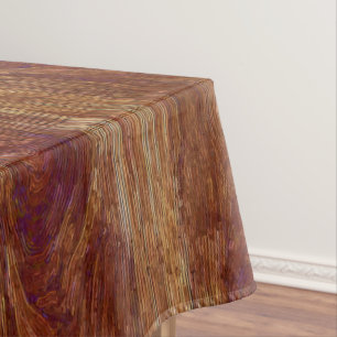 Toalha De Mesa Textura de madeira satinada