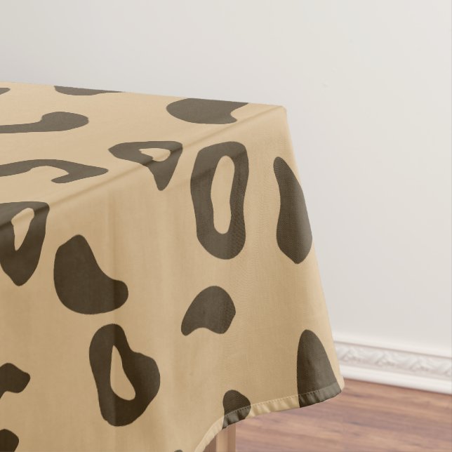 Toalha De Mesa Textura de pele de padrão leopardo, que é design (Posição Original)