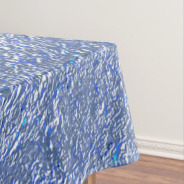 Toalha De Mesa Textura rústica azul com efeito prateado