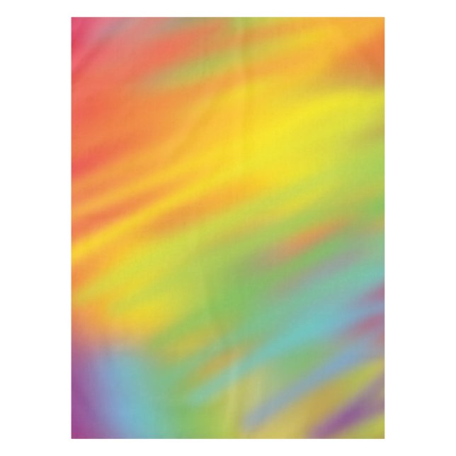 Toalha De Mesa Tie Dye Rainbow (Frente)