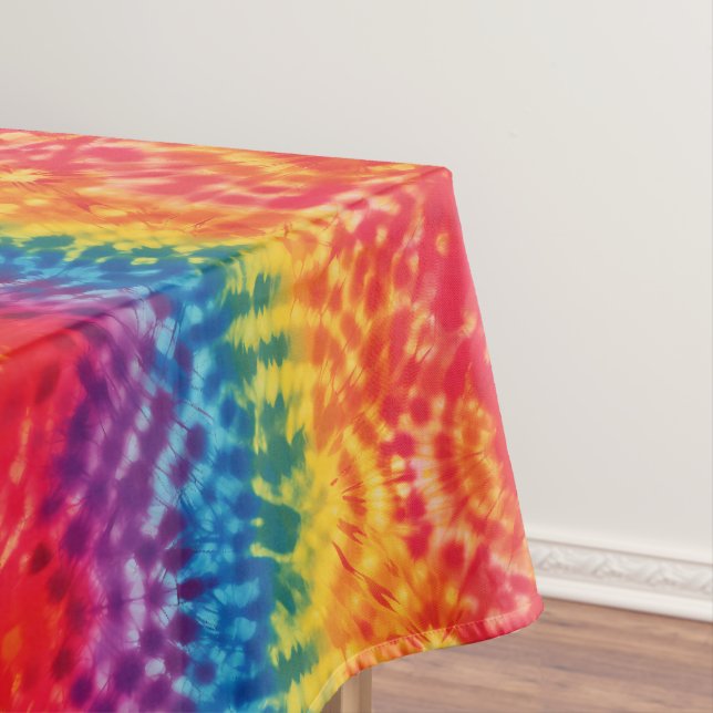 Toalha De Mesa Tie Dye Rainbow Strike Tablecloth (Posição Original)