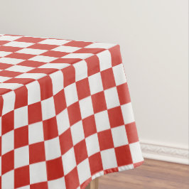 Toalha De Mesa Timeless Charm Red & White Checkered Cheerful BBQ