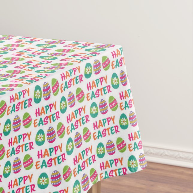Toalha De Mesa Tipografia Feliz Páscoa  (Posição Original)