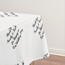 Toalha De Mesa Tipografia para Mesa de Família e Amigos na Recepç