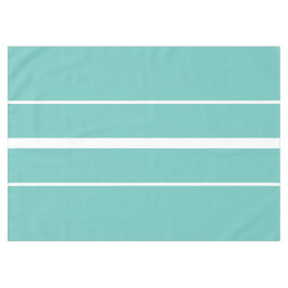 Toalha De Mesa Tiras de Corrida Branca Azul-Teal Azul-Brancas Div
