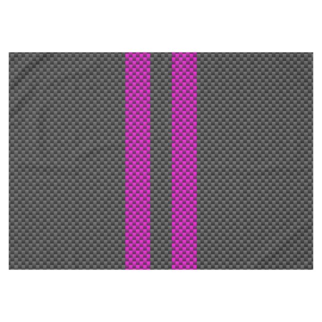 Toalha De Mesa Tiras de Corrida Rosa Quente no Estilo de Fibra de (Frente (Horizontal))
