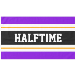 Toalha De Mesa Tiras de HALFTIME Preto-Preto-Brilhante Esportivo