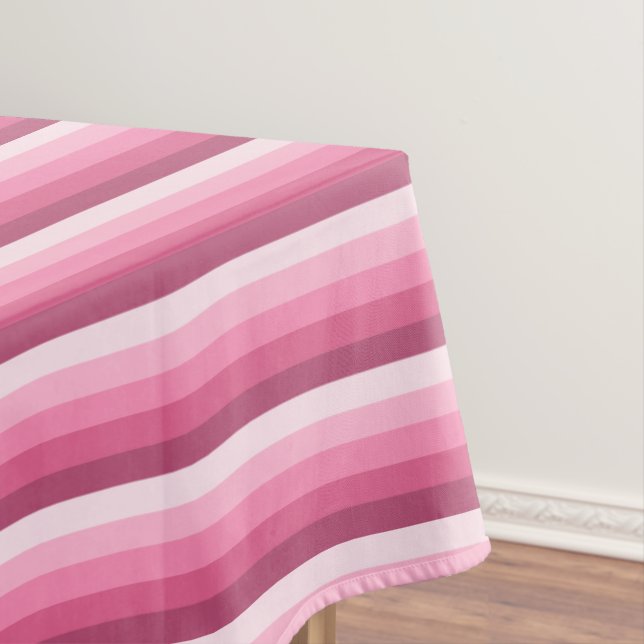 Toalha De Mesa Tiras de sombra rosa (Posição Original)