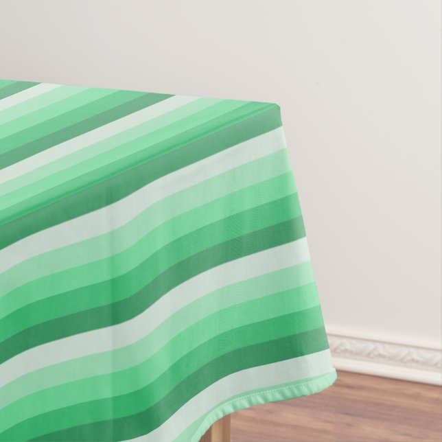 Toalha De Mesa Tiras de sombra verdes (Posição Original)