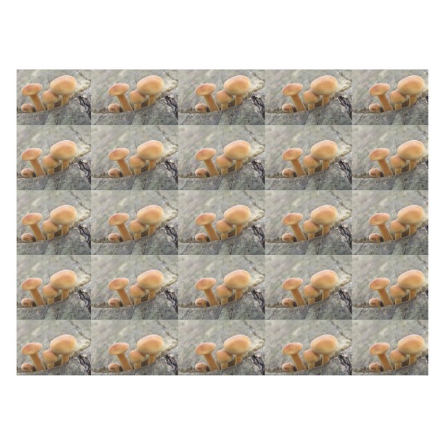 Toalha De Mesa Toadstools em uma Tablecloth de tronco de árvore (Frente (Horizontal))