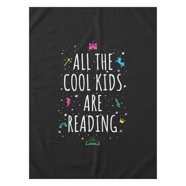 Toalha De Mesa Todas As Crianças Legal Estão Lendo (Frente)